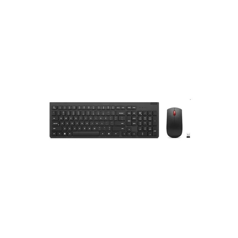 Lenovo 4X31N50746 tastatūra Pele iekļauta Universāls RF Bezvadu QWERTY Amerikāņu angļu valoda Melns