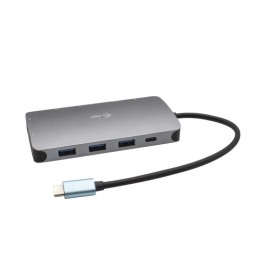 i-tec Metal C31NANOVGA100 dokstacija Vadu USB 3.2 Gen 1 (3.1 Gen 1) Type-C Pelēks