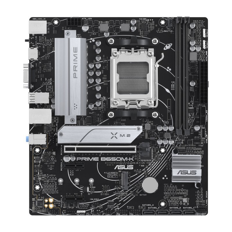 ASUS PRIME B650M-K AMD B650 AM5 pieslēgvieta mikro ATX