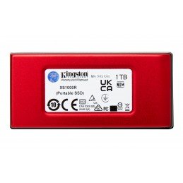 Kingston Technology XS1000 Red 1 TB USB Veids-C 3.2 Gen 2 (3.1 Gen 2) Sarkans