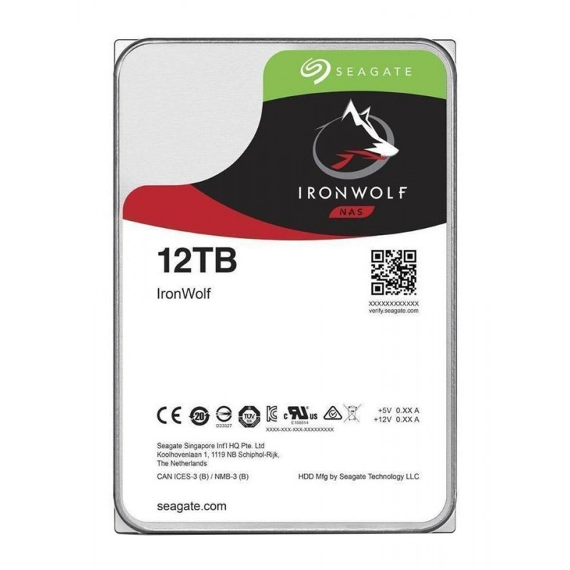 Seagate NAS HDD IronWolf внутренний жесткий диск 12 TB 7200 RPM 256 MB 3.5" Serial ATA III