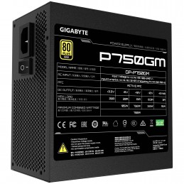 GIGABYTE P750GM barošanas avotu vienība 750 W 20+4 pin ATX ATX Melns