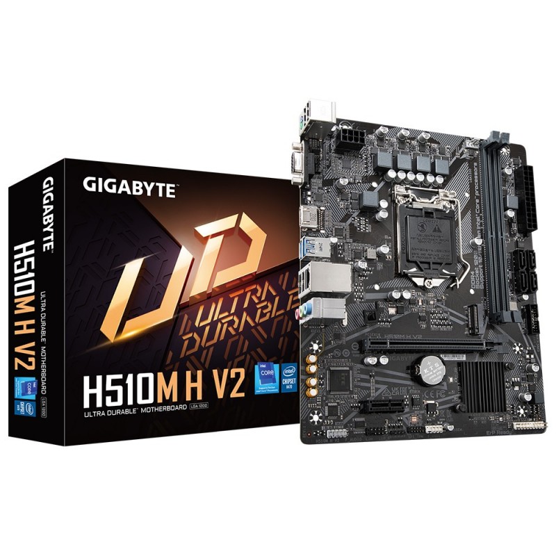 GIGABYTE H510M H V2 материнская плата Intel H510 Express LGA 1200 (Socket H5) Микро ATX