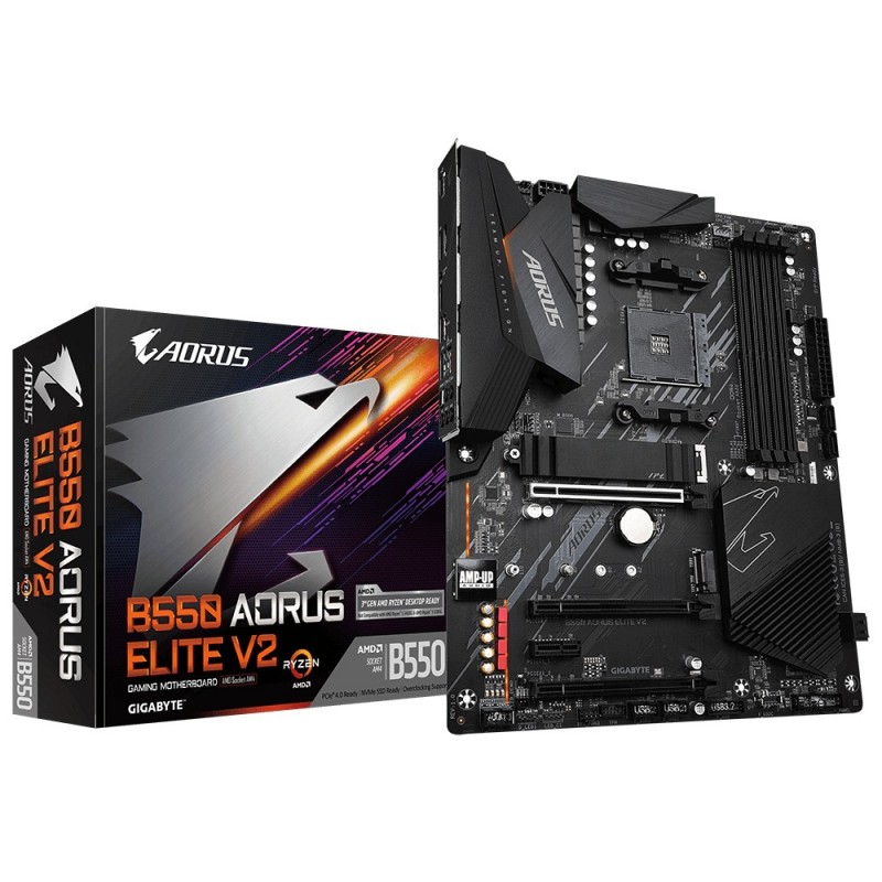 GIGABYTE B550 AORUS ELITE V2 материнская плата AMD B550 Разъем AM4 ATX