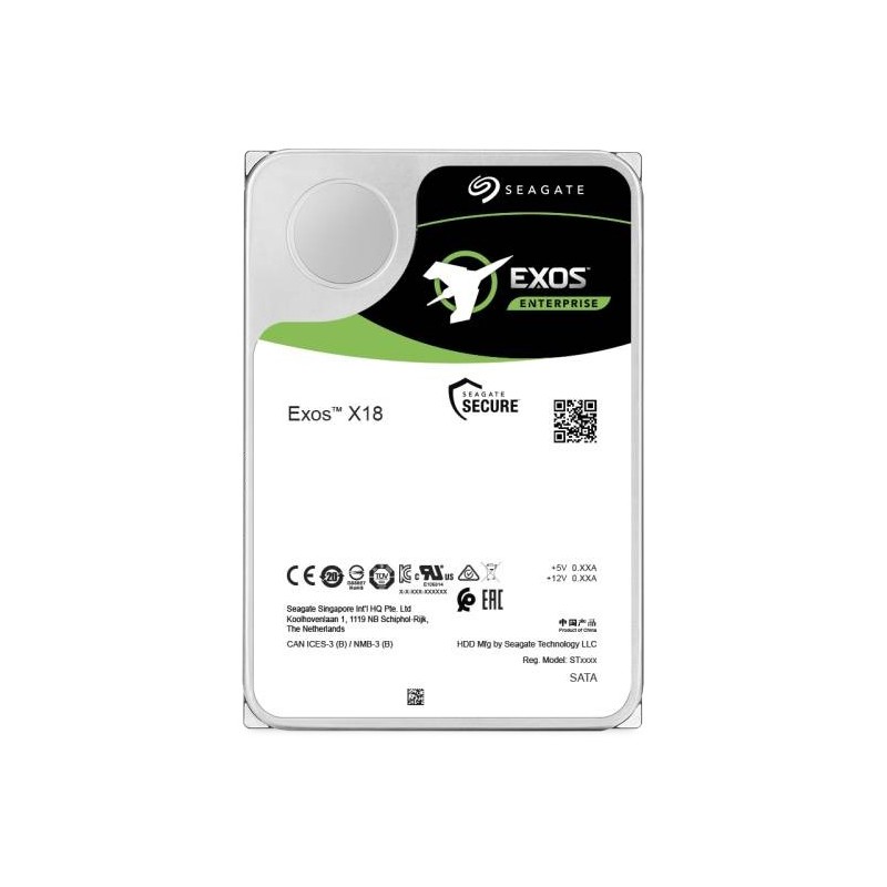 Seagate Enterprise ST18000NM000J cietā diska draiveris 18 TB 7200 RPM 256 MB 3.5" Serial ATA III