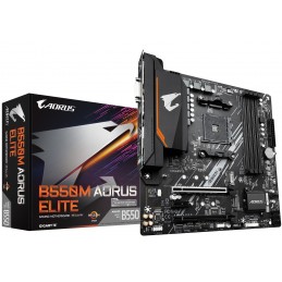 GIGABYTE B550M AORUS ELITE mātes plate AMD B550 Ligzda AM4 mikro ATX