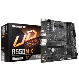 GIGABYTE B550M K mātes plate AMD B550 Ligzda AM4 mikro ATX