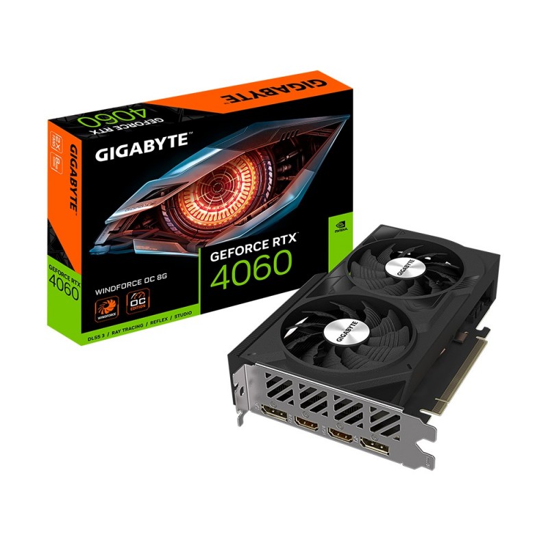 GIGABYTE GeForce RTX 4060 WINDFORCE OC 8G NVIDIA 8 GB GDDR6