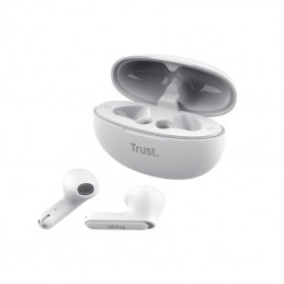 Trust Yavi Austiņas True Wireless Stereo (TWS) Ausīs Zvani   mūzika USB Veids-C Bluetooth Balts