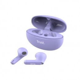 Trust Yavi Austiņas True Wireless Stereo (TWS) Ausīs Zvani   mūzika USB Veids-C Bluetooth Lillā