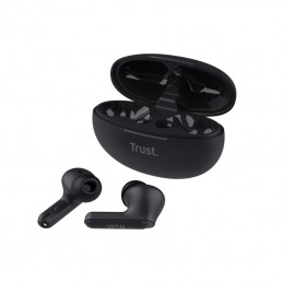 Trust Yavi Austiņas True Wireless Stereo (TWS) Ausīs Zvani   mūzika USB Veids-C Bluetooth Melns