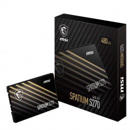 MSI SPATIUM S270 SATA 2.5 480GB SSD diskdzinis 2.5" Serial ATA III 3D NAND