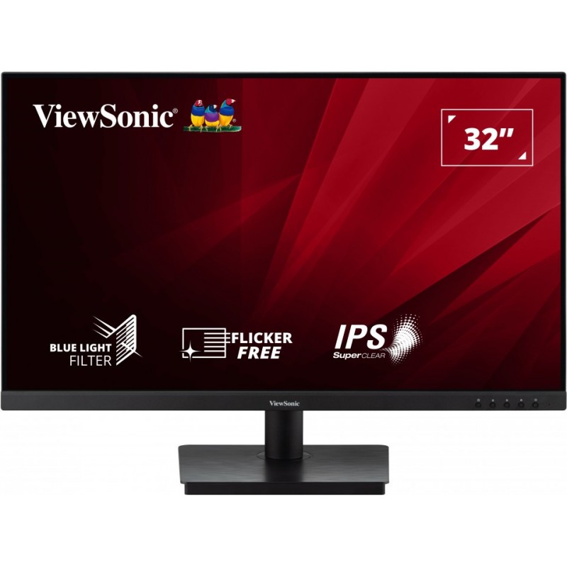 Viewsonic VA VA3209-2K-MHD monitori 81,3 cm (32") 2560 x 1440 pikseļi Quad HD Melns