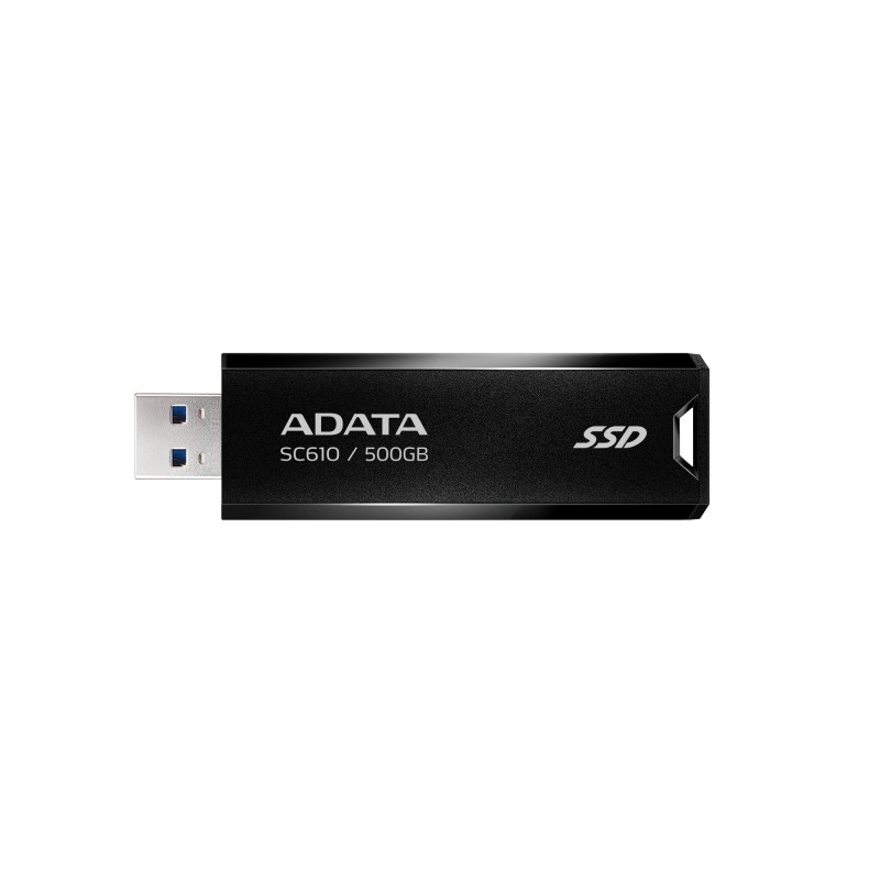 ADATA SC610 500 GB USB Type-A 3.2 Gen 2 (3.1 Gen 2) Melns