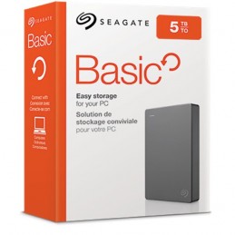 Seagate Basic ārējais cietais disks 5 TB 2.5" 3.2 Gen 1 (3.1 Gen 1) Sudrabs