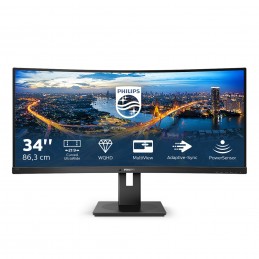 Philips B Line 345B1C 00 monitori 86,4 cm (34") 3440 x 1440 pikseļi Quad HD LCD Melns