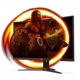 AOC G2 C27G2ZE BK monitori 68,6 cm (27") 1920 x 1080 pikseļi Full HD LED Melns, Sarkans