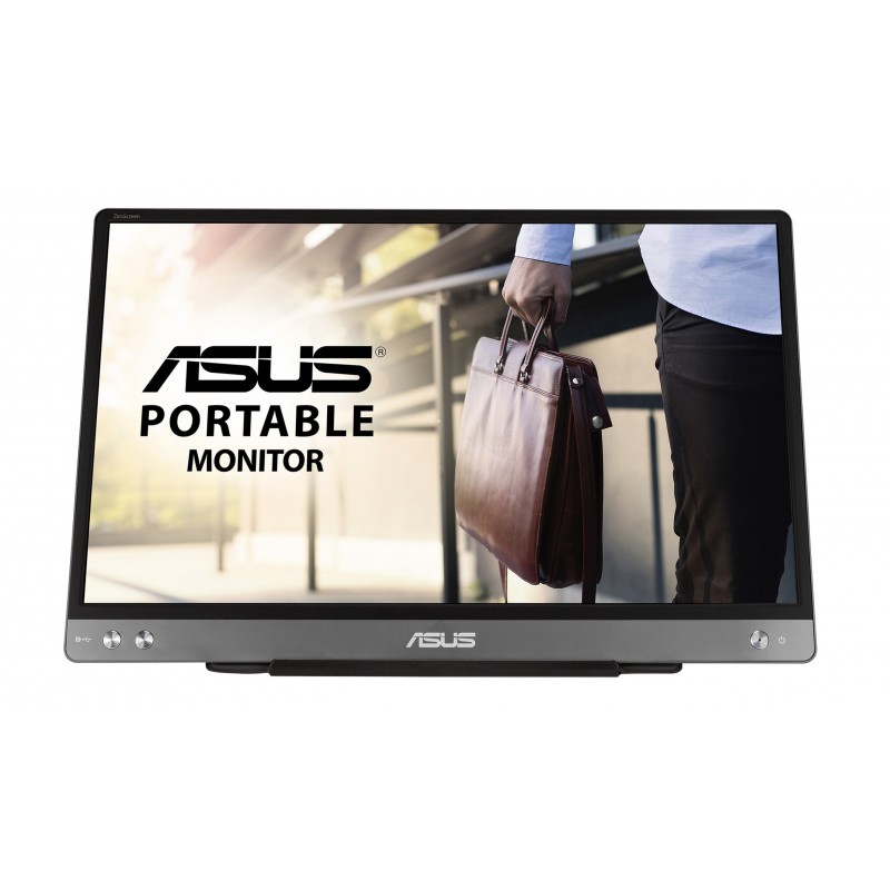 ASUS MB14AC monitori 35,6 cm (14") 1920 x 1080 pikseļi Full HD Pelēks