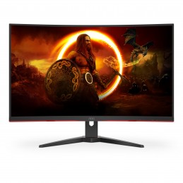 AOC G2 C32G2ZE BK monitori 80 cm (31.5") 1920 x 1080 pikseļi Full HD LED Melns, Sarkans