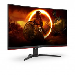 AOC G2 C32G2ZE BK monitori 80 cm (31.5") 1920 x 1080 pikseļi Full HD LED Melns, Sarkans