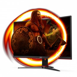 AOC G2 C24G2AE BK monitori 59,9 cm (23.6") 1920 x 1080 pikseļi Full HD LED Melns, Sarkans