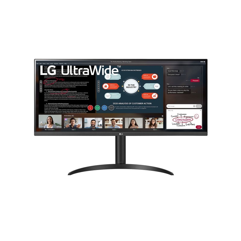 LG 34WP550-B monitori 86,4 cm (34") 2560 x 1080 pikseļi UltraWide Full HD LED Melns