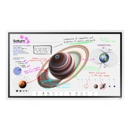 Samsung WM55B interactive whiteboard 139,7 cm (55") 3840 x 2160 пикселей Сенсорный экран Серый, Белый