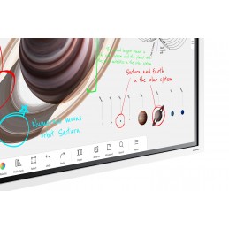 Samsung WM55B interactive whiteboard 139,7 cm (55") 3840 x 2160 пикселей Сенсорный экран Серый, Белый