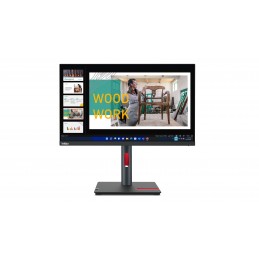 Lenovo ThinkVision P24q-30 LED display 60,5 cm (23.8") 2560 x 1440 pikseļi Quad HD Melns