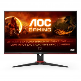 AOC G2 Q27G2E BK monitori 68,6 cm (27") 2560 x 1440 pikseļi Quad HD Melns, Sarkans