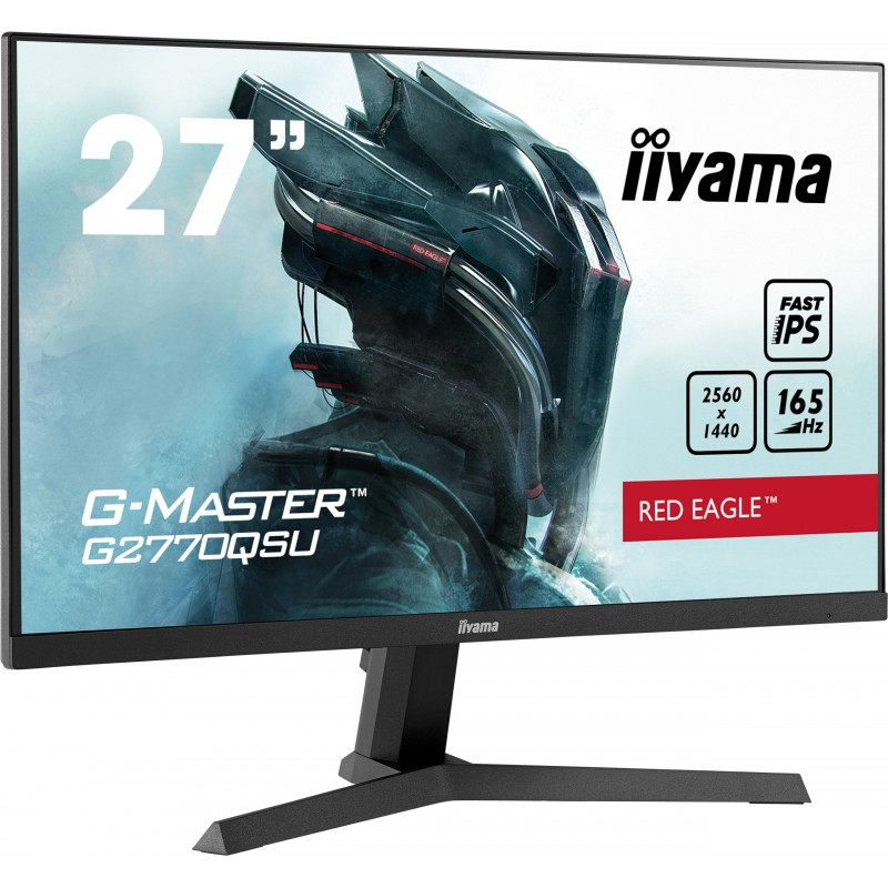 iiyama G-MASTER G2770QSU-B1 monitori 68,6 cm (27") 2560 x 1440 pikseļi Wide Quad HD LCD Melns