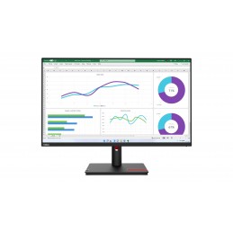 Lenovo ThinkVision T32h-30 LED display 80 cm (31.5") 2560 x 1440 пикселей Quad HD Черный