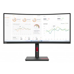 Lenovo ThinkVision T34w-30 LED display 86,4 cm (34") 3440 x 1440 пикселей Wide Quad HD Черный