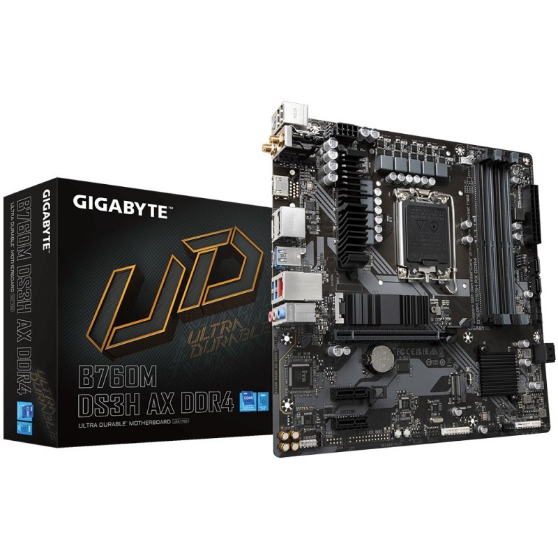 GIGABYTE B760M DS3H AX DDR4 материнская плата Intel B760 Express LGA 1700 Микро ATX