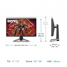 BenQ 9H.LKTLA.TBE монитор для ПК 68,6 cm (27") 3840 x 2160 пикселей 4K Ultra HD LED Черный