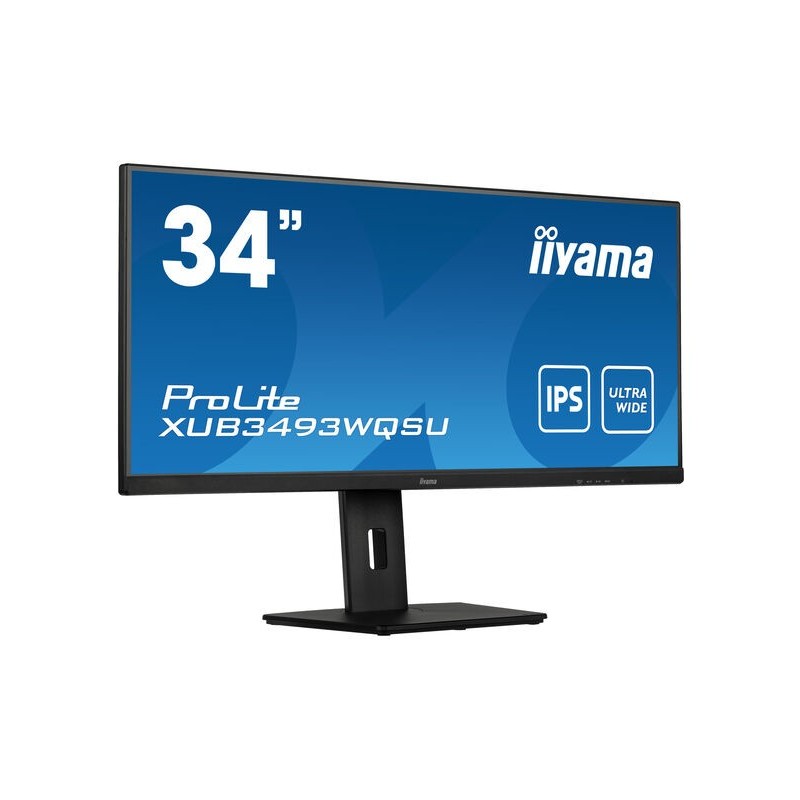 iiyama ProLite XUB3493WQSU-B5 монитор для ПК 86,4 cm (34") 3440 x 1440 пикселей UltraWide Quad HD LED Черный