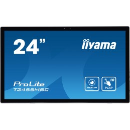 iiyama T2455MSC-B1 ceļrāžu displejs Plakans digitālā displeja panelis 61 cm (24") LED 400 cd m² Full HD Melns Skārienjūtīgais