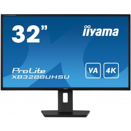 iiyama ProLite XB3288UHSU-B5 monitori 80 cm (31.5") 3840 x 2160 pikseļi 4K Ultra HD LCD Melns