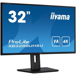 iiyama ProLite XB3288UHSU-B5 monitori 80 cm (31.5") 3840 x 2160 pikseļi 4K Ultra HD LCD Melns