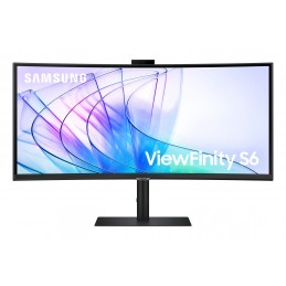 Samsung S65VC monitori 86,4 cm (34") 3440 x 1440 pikseļi UltraWide Quad HD LCD Melns