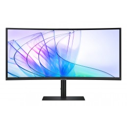 Samsung S65VC monitori 86,4 cm (34") 3440 x 1440 pikseļi UltraWide Quad HD LCD Melns