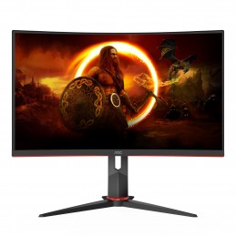 AOC CQ27G2S BK monitori 68,6 cm (27") 2560 x 1440 pikseļi Quad HD Melns, Sarkans