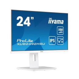 iiyama XUB2492HSU-W6 monitori 60,5 cm (23.8") 1920 x 1080 pikseļi Full HD LED Balts