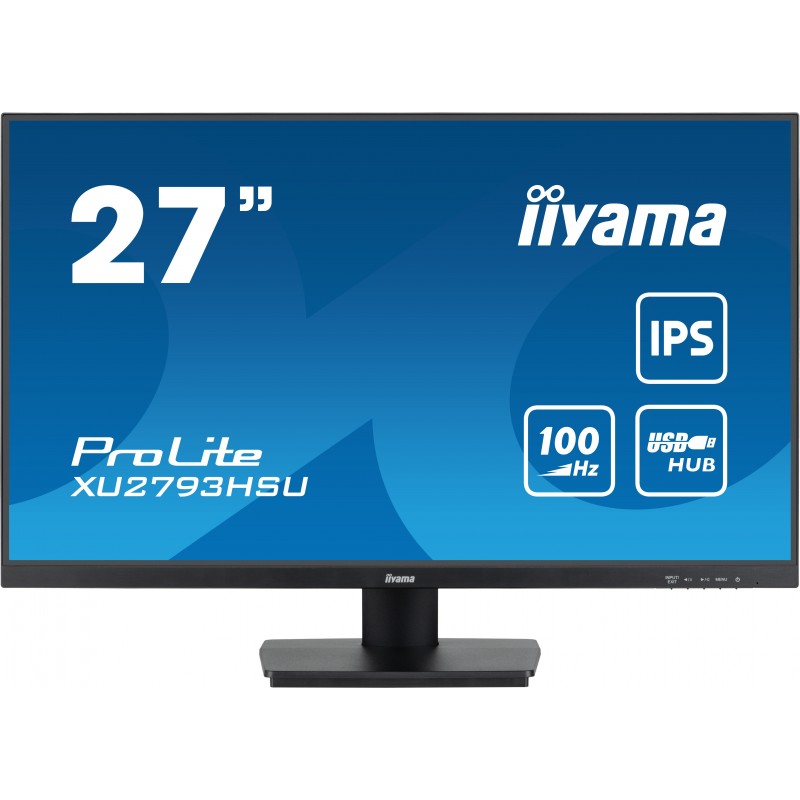 iiyama ProLite monitori 68,6 cm (27") 1920 x 1080 pikseļi Full HD LED Melns