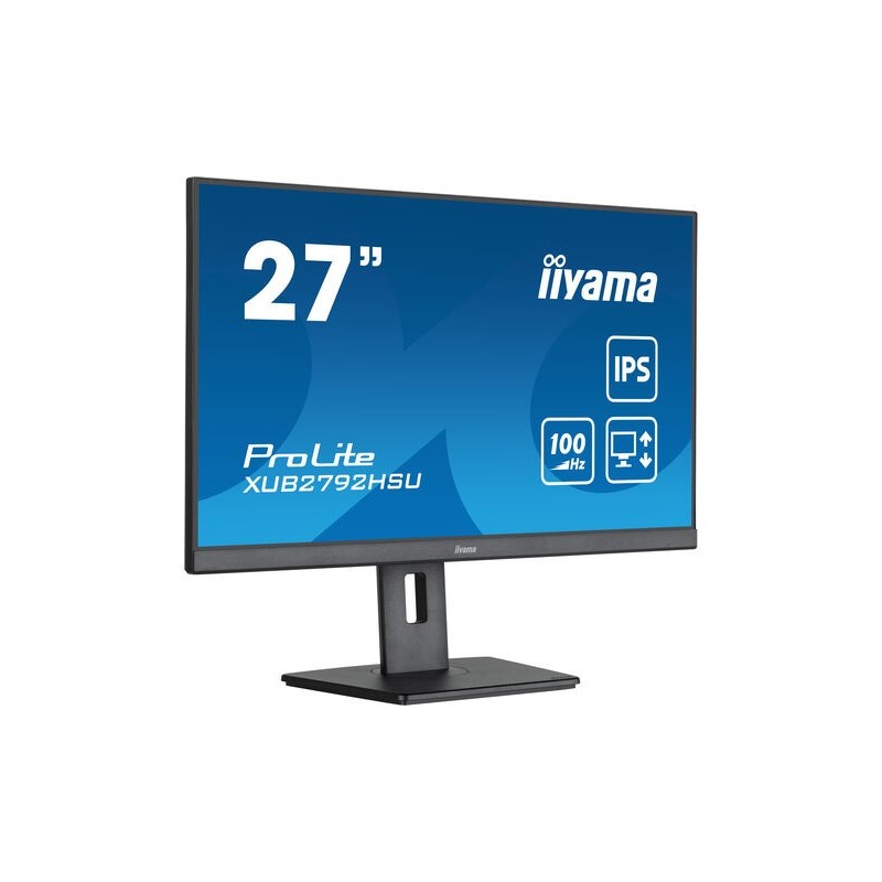 iiyama XUB2792HSU-B6 monitori 68,6 cm (27") 1920 x 1080 pikseļi Full HD LED Melns