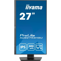 iiyama ProLite monitori 68,6 cm (27") 1920 x 1080 pikseļi Full HD LED Melns