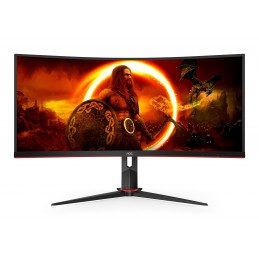 AOC G2 CU34G2XP monitori 86,4 cm (34") 3440 x 1440 pikseļi UltraWide Quad HD LED Melns