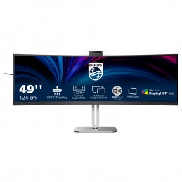 Philips 49B2U6900CH 00 монитор для ПК 124 cm (48.8") 5120 x 1440 пикселей Dual QHD ЖК Черный