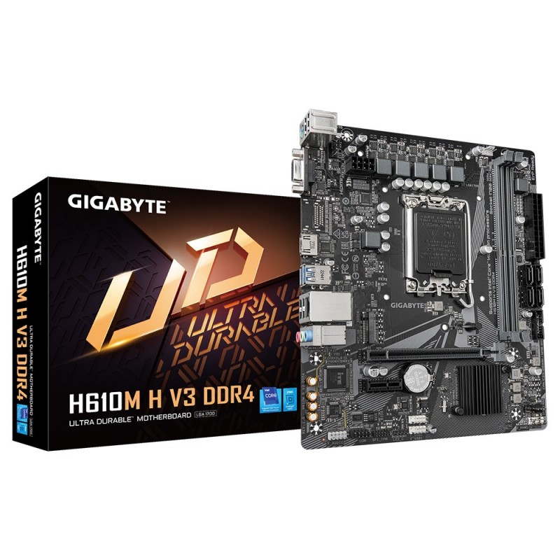 GIGABYTE H610M H V3 DDR4 материнская плата Intel H610 Express LGA 1700 Микро ATX