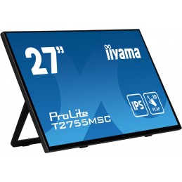 iiyama ProLite T2755MSC-B1 monitori 68,6 cm (27") 1920 x 1080 pikseļi Full HD LED Skārienjūtīgais ekrāns Galda virsma Melns